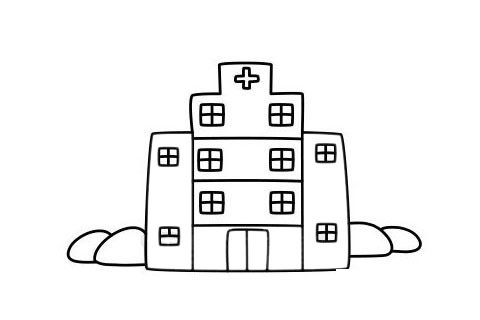 医院简笔画图片大全