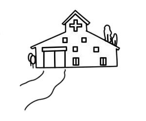 医院简笔画图片