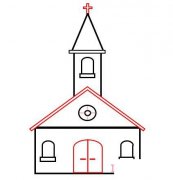 怎么画教堂简笔画 简单教堂的画法教程