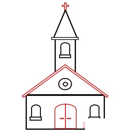 怎么画教堂简笔画 简单教堂的画法教程
