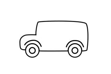 校车简笔画图片