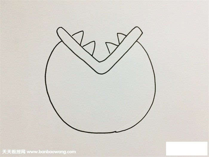 食人花简笔画教程