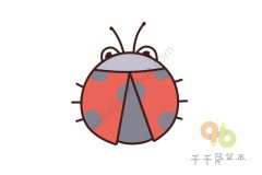 七星瓢虫简笔画 喜欢带走吧