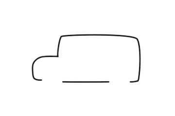 校车简笔画图片