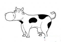可爱的奶牛简笔画
