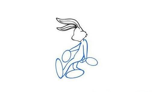 卡通兔八哥简笔画步骤