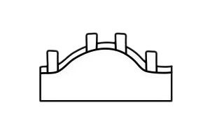 小桥简笔画图片