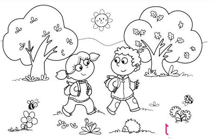 我们开学了简笔画