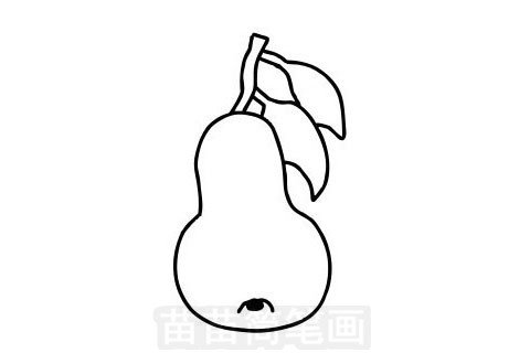 雪梨简笔画图片