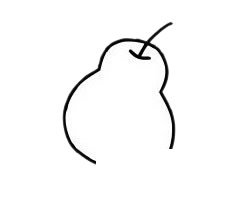 雪梨简笔画图片