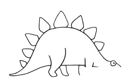 恐龙简笔画图片大全作品三