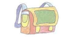 书包简笔画的画法步骤图