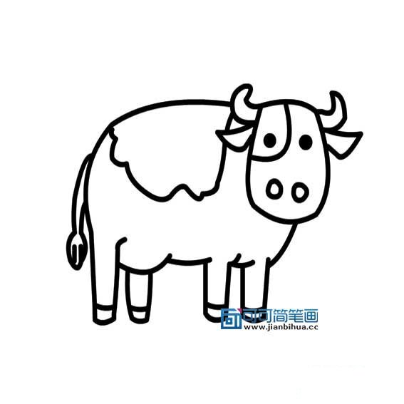 奶牛的画法6