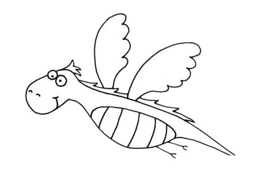 恐龙简笔画图片大全作品五