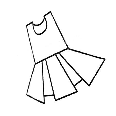 服简笔画图片大全