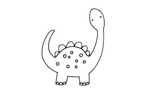 恐龙简笔画图片大全作品一