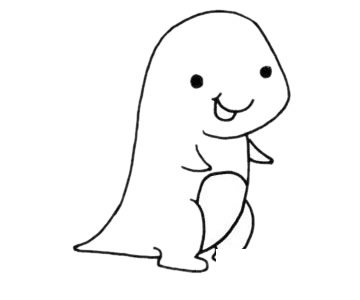 恐龙简笔画图片