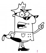 愤怒的警察简笔画