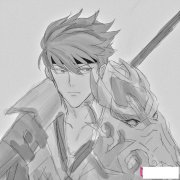 武神赵子龙简笔画