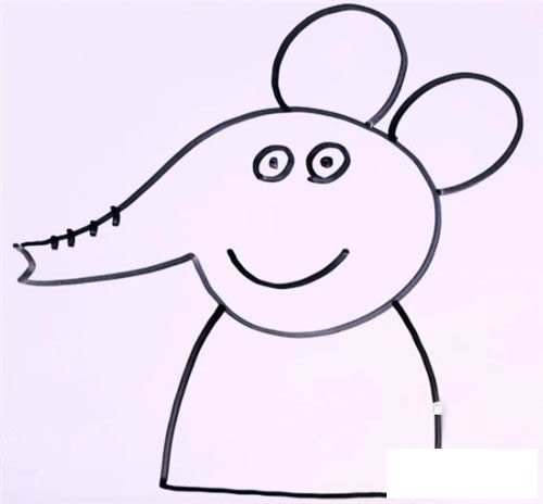 大象艾米丽简笔画 大象艾米丽简笔画步骤图片教程