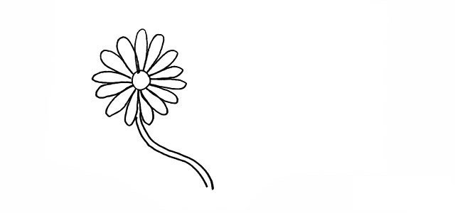 勤劳的小蜜蜂简笔画画法