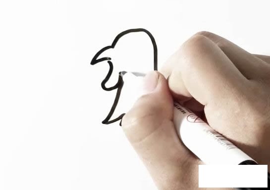 大公鸡简笔画画法步骤图片