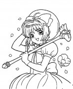 百变小樱人物简笔画步骤图片大全