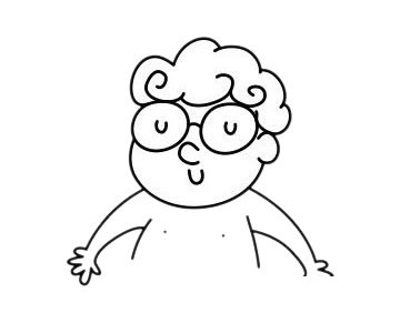 小男孩简笔画图片