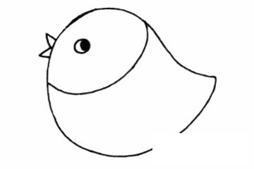 麻雀简笔画图片