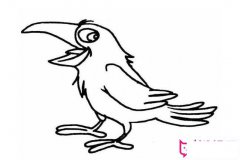 乌鸦简笔画图片大全，乌鸦的画法