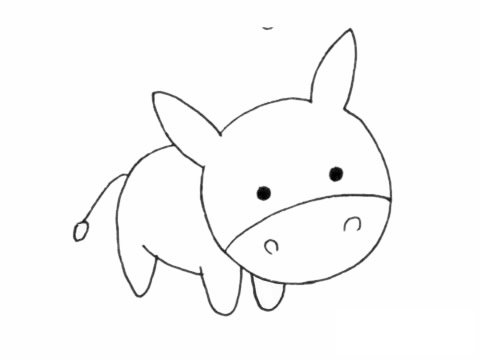 驴简笔画图片大全作品二