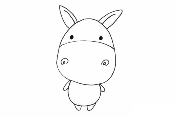 驴简笔画图片
