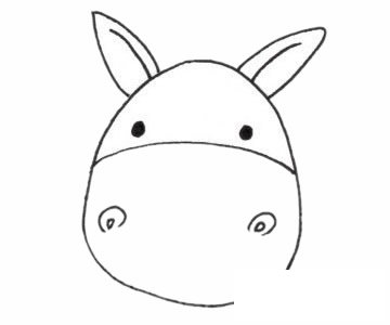 驴简笔画图片