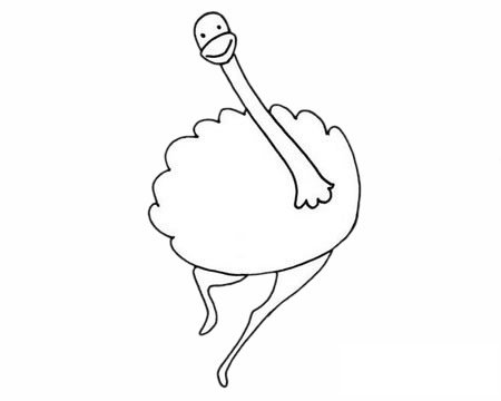 鸵鸟简笔画图片大全作品四