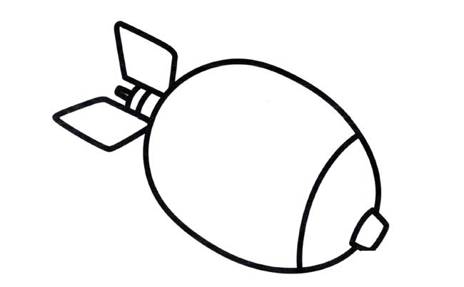 带颜色的导弹简笔画图片 导弹的简单画法