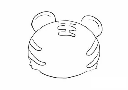 老虎简笔画步骤图解 小老虎简笔画图片