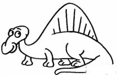 幼儿恐龙简笔画图片