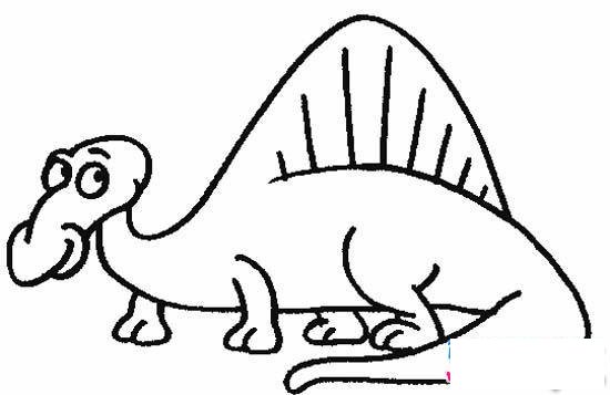 幼儿恐龙简笔画图片