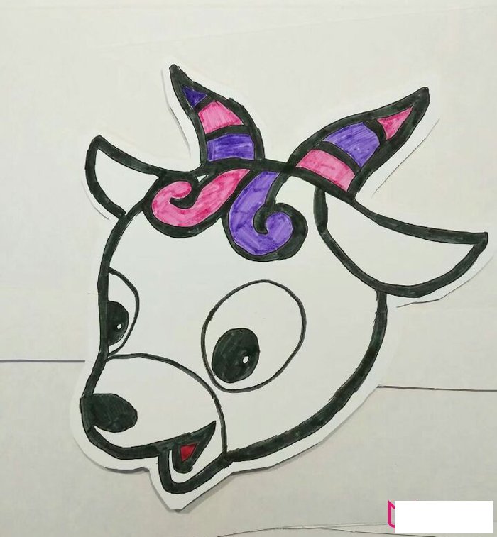 动物简笔画图片，山羊简笔画