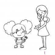 可爱的老师简笔画