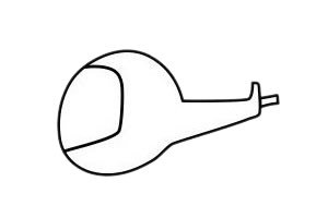 直升飞机简笔画图片