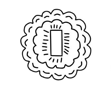 月饼简笔画图片