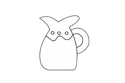 餐具简笔画完成图