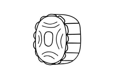 月饼简笔画图片