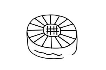 月饼简笔画图片