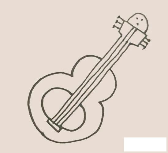 吉他简笔画图片