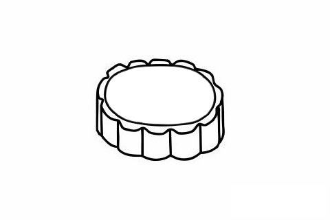 月饼简笔画图片