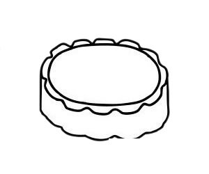 月饼简笔画图片