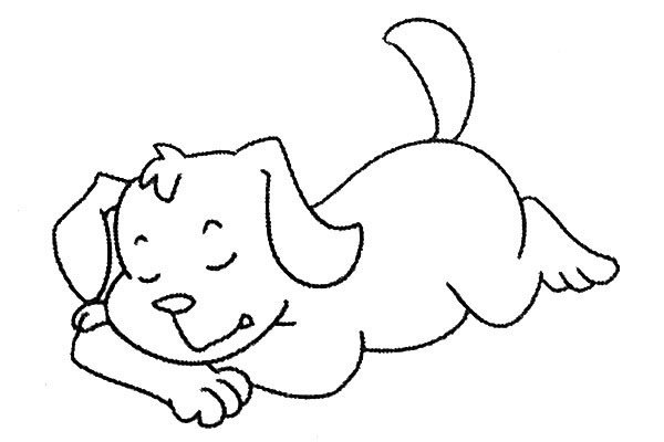 小狗简笔画图片