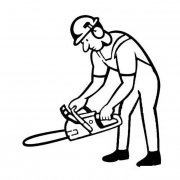 伐木工人人物简笔画步骤图片大全